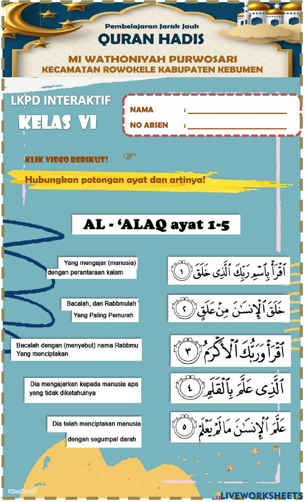 Detail Gambar Surat Al Alaq Nomer 10