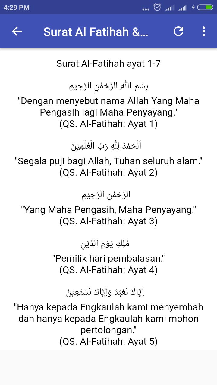 Detail Gambar Surat Alfatihah Dan Terjemah Nomer 18