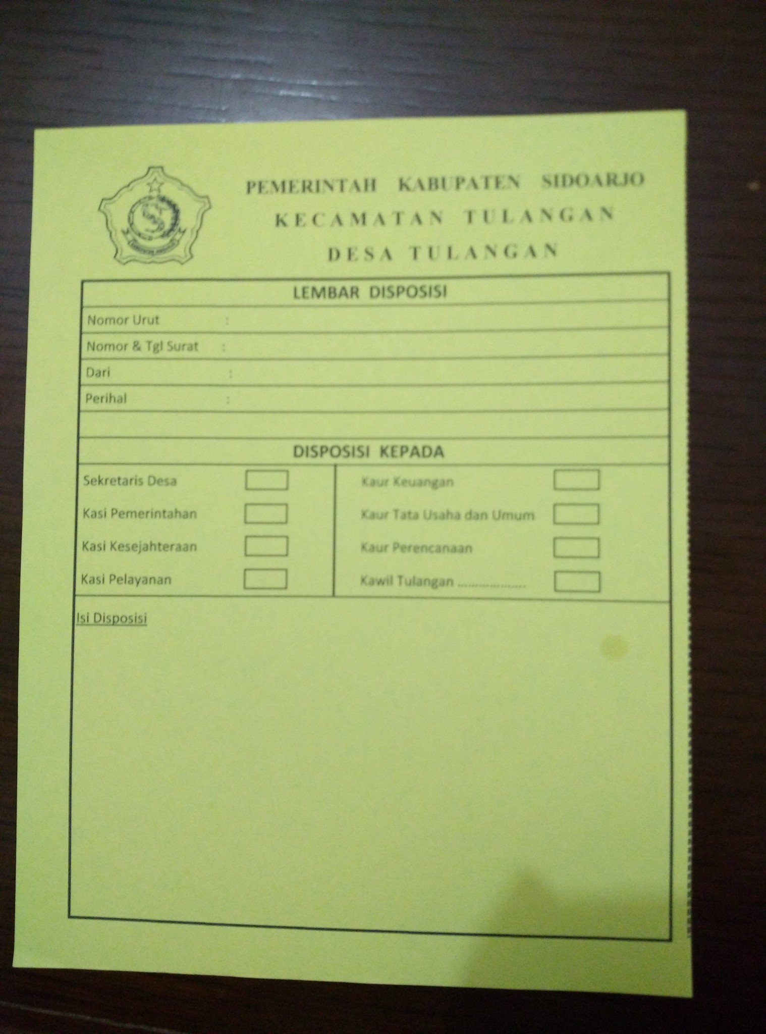 Detail Gambar Surat Disposisi Nomer 35