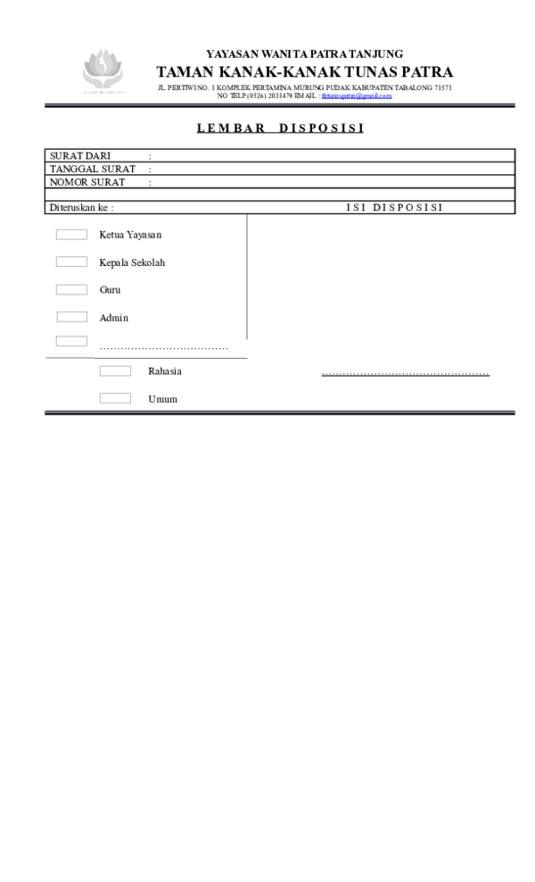 Detail Gambar Surat Disposisi Nomer 47