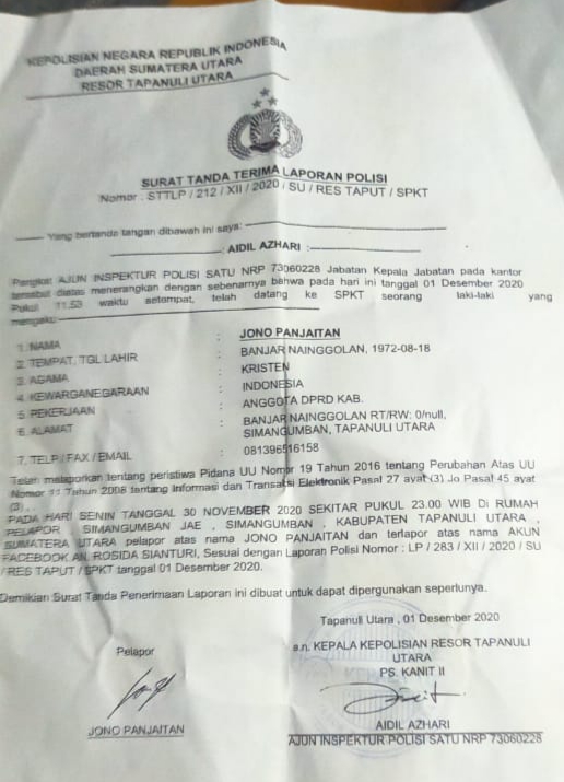 Gambar Surat Laporan Ke Kepolisian Pencemaran Nama Baik - KibrisPDR