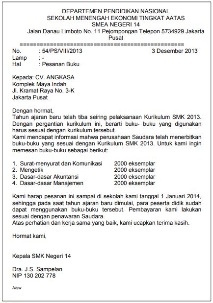 Detail Gambar Surat Resmi Lama Nomer 17