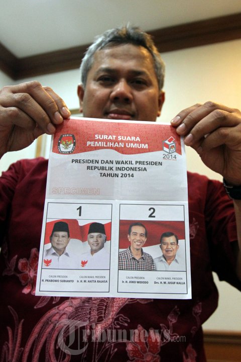 Detail Gambar Surat Suara Pilpres 2014 Nomer 19