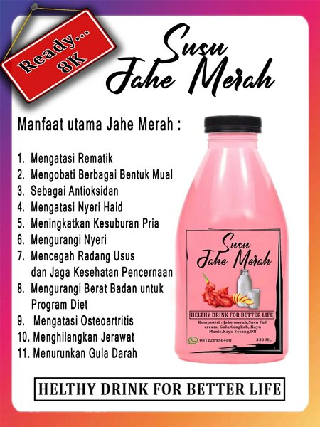 Detail Gambar Susu Jahe Merah Nomer 44