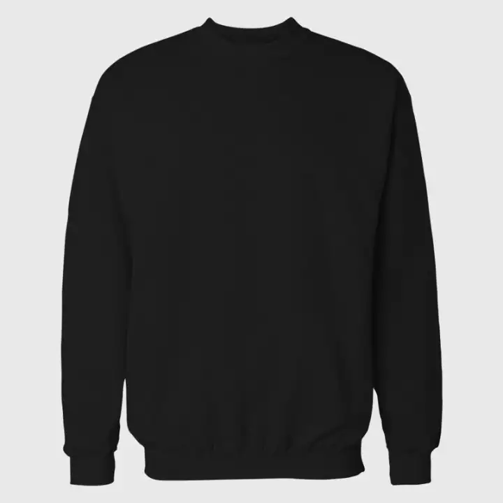 Detail Gambar Sweater Polos Hitam Nomer 2