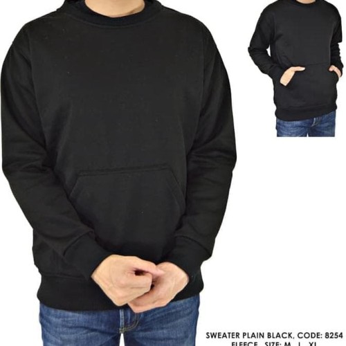 Detail Gambar Sweater Polos Hitam Nomer 40