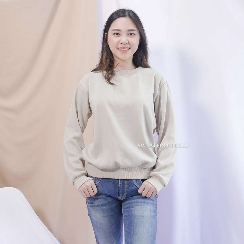 Detail Gambar Sweater Polos Wanita Nomer 11