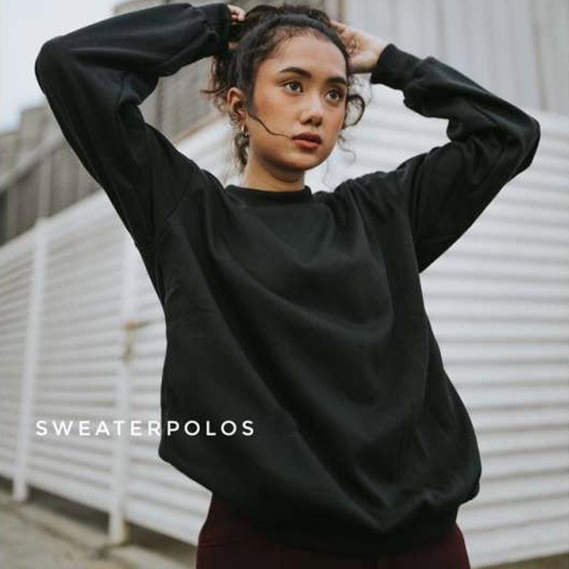 Detail Gambar Sweater Polos Wanita Nomer 26