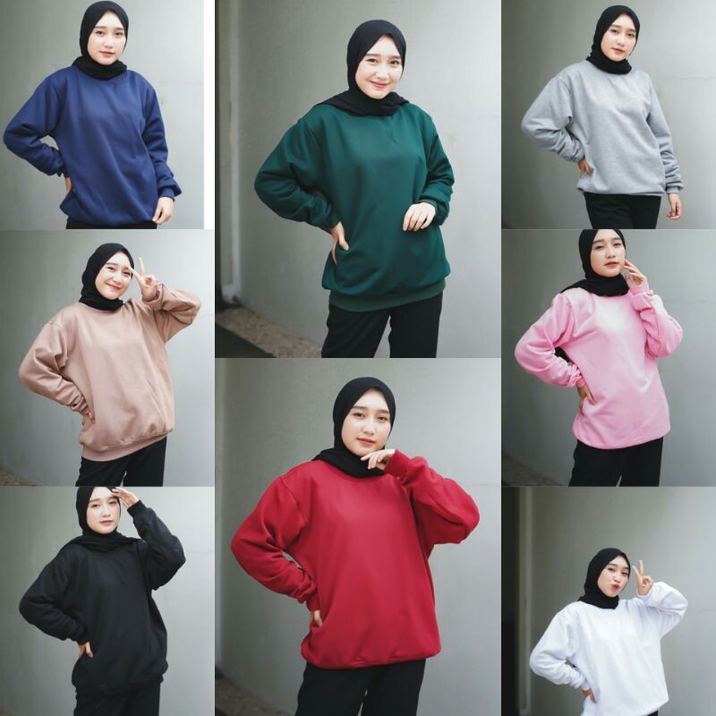 Detail Gambar Sweater Polos Wanita Nomer 4