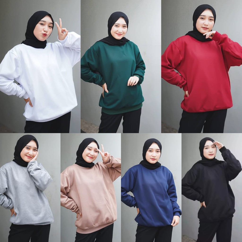 Detail Gambar Sweater Polos Wanita Nomer 5