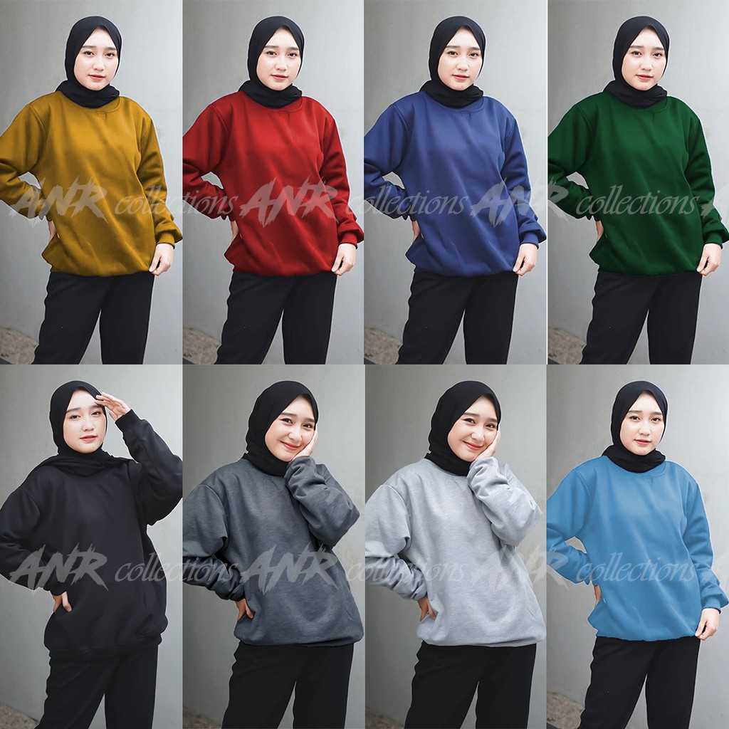 Detail Gambar Sweater Polos Wanita Nomer 55