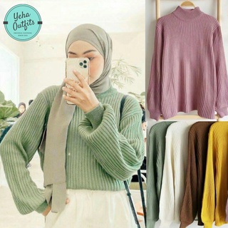 Detail Gambar Sweater Rajut Wanita Nomer 16