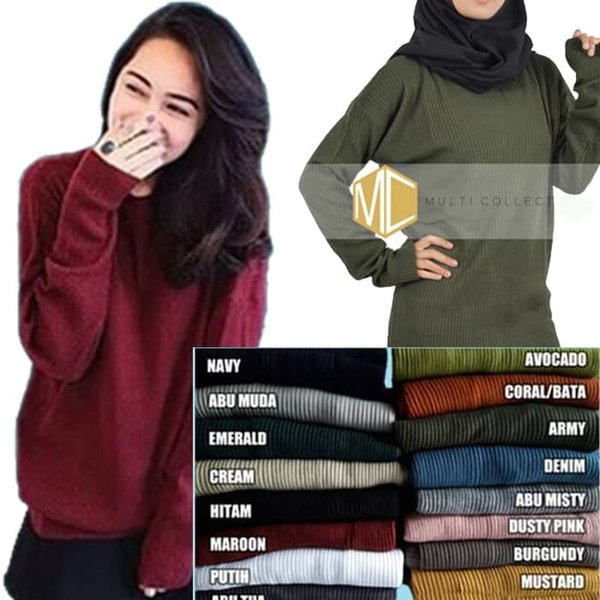 Detail Gambar Sweater Rajut Wanita Nomer 5