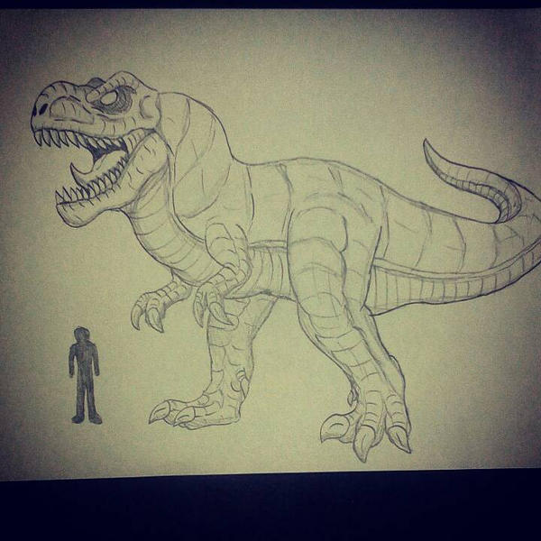 Detail Gambar T Rex Pensil Nomer 30