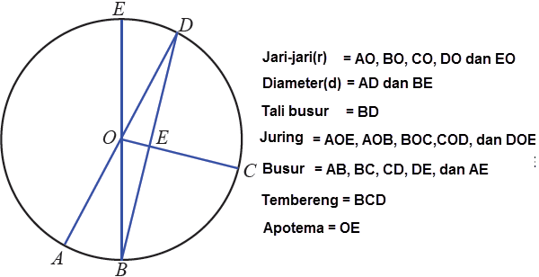 Detail Gambar Tali Busur Pada Lingkaran Nomer 43