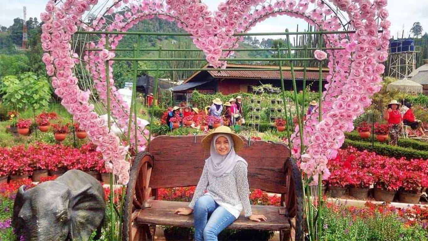 Detail Gambar Taman Bunga Berbentuk Love Nomer 30