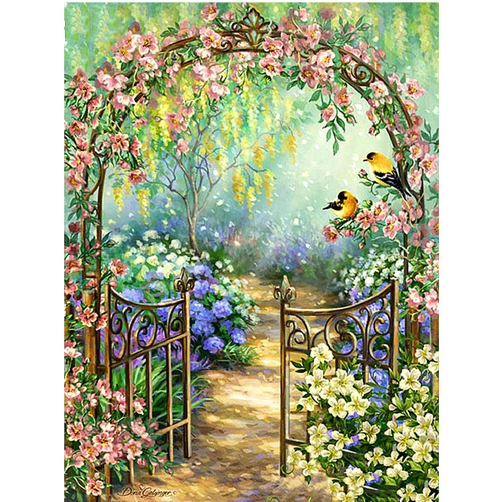Detail Gambar Taman Bunga Yang Indah Lukisan Nomer 20