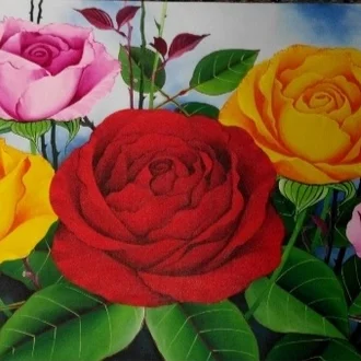 Detail Gambar Taman Bunga Yang Indah Lukisan Nomer 50
