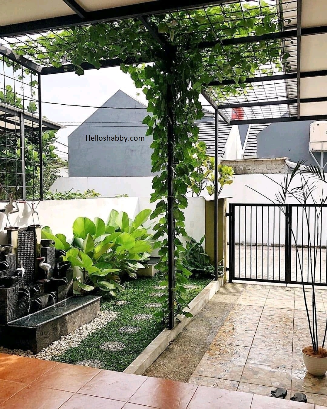 Detail Gambar Taman Dengan Air Mancur Gambar Taman Bunga Rumah Mewah Nomer 35