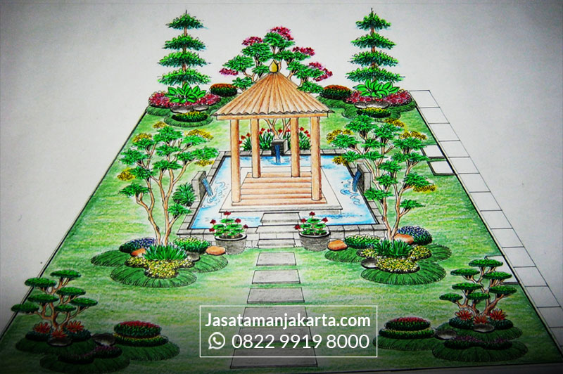 Detail Gambar Taman Sketsa Nomer 15