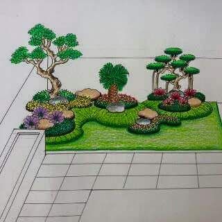 Detail Gambar Taman Sketsa Nomer 3