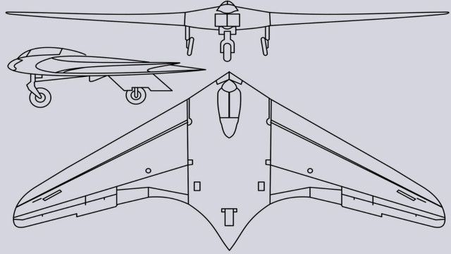 Detail Gambar Tampak Samping Depan Dan Atas Pesawat Nomer 34