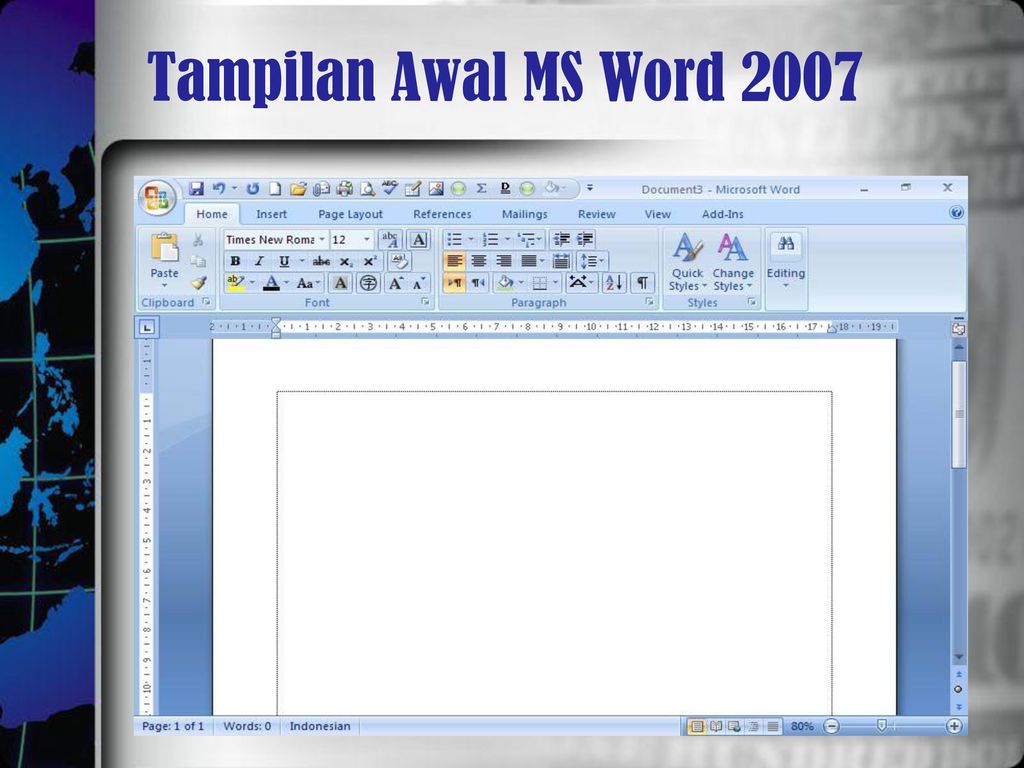 Detail Gambar Tampilan Microsoft Word 2007 Nomer 28