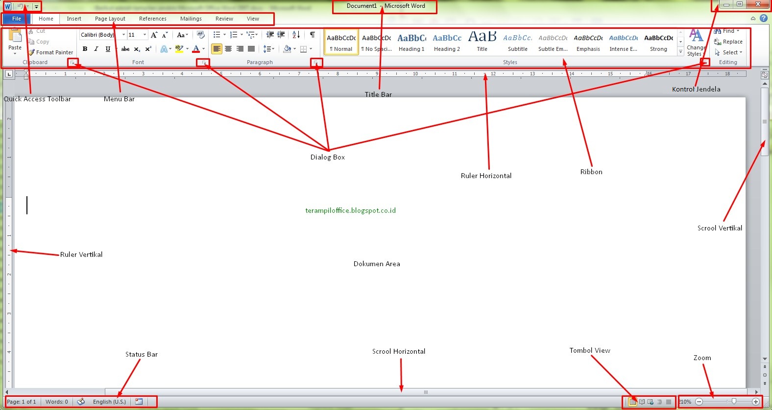 Detail Gambar Tampilan Microsoft Word 2010 Nomer 2