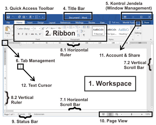 Detail Gambar Tampilan Microsoft Word 2013 Nomer 6