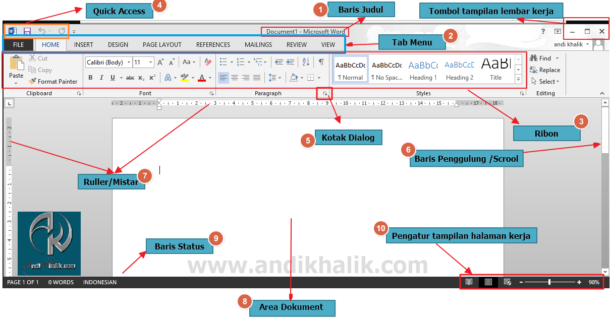 Detail Gambar Tampilan Microsoft Word 2013 Nomer 14