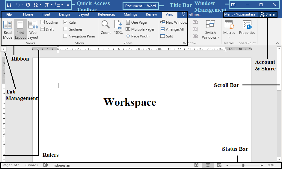 Detail Gambar Tampilan Microsoft Word 2016 Nomer 5