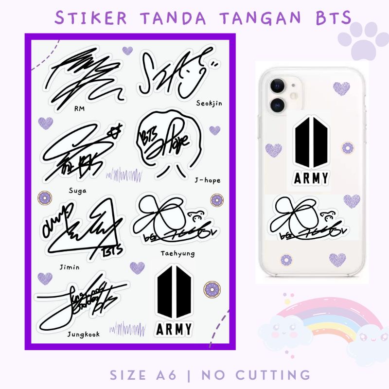 Detail Gambar Tanda Tangan Bts Nomer 43