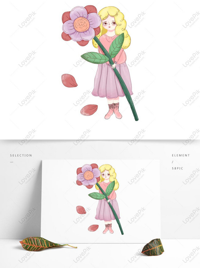 Detail Gambar Tangan Memegang Bunga Kartun Nomer 17