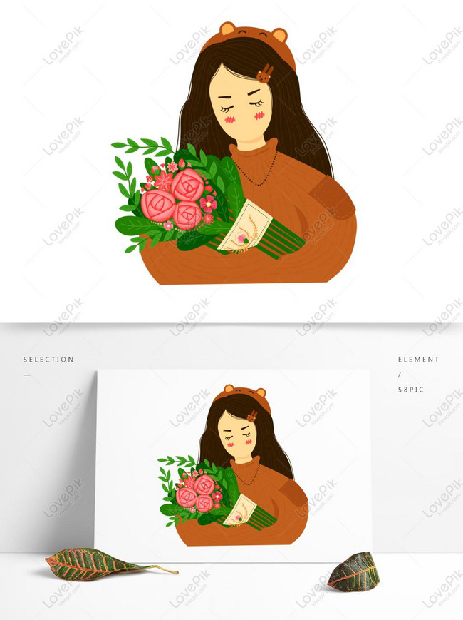 Detail Gambar Tangan Memegang Bunga Kartun Nomer 30