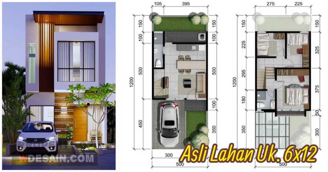 Detail Denah Rumah Sederhana 2 Lantai Nomer 56