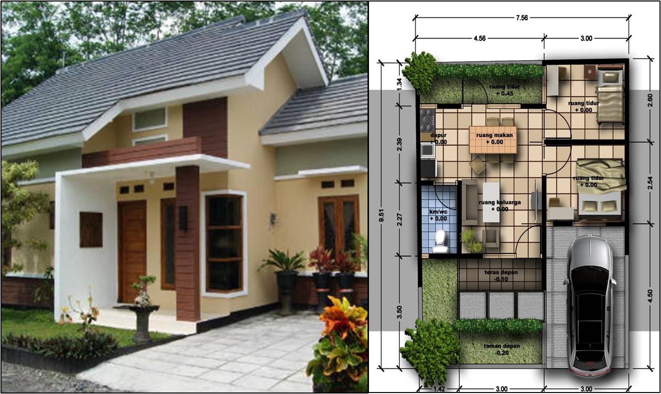 Detail Denah Rumah Tinggal Nomer 50