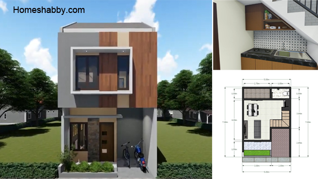 Detail Denah Rumah Tingkat 2 Minimalis Nomer 48