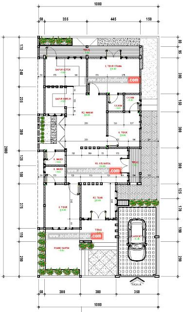 Detail Denah Rumah Tropis Nomer 2