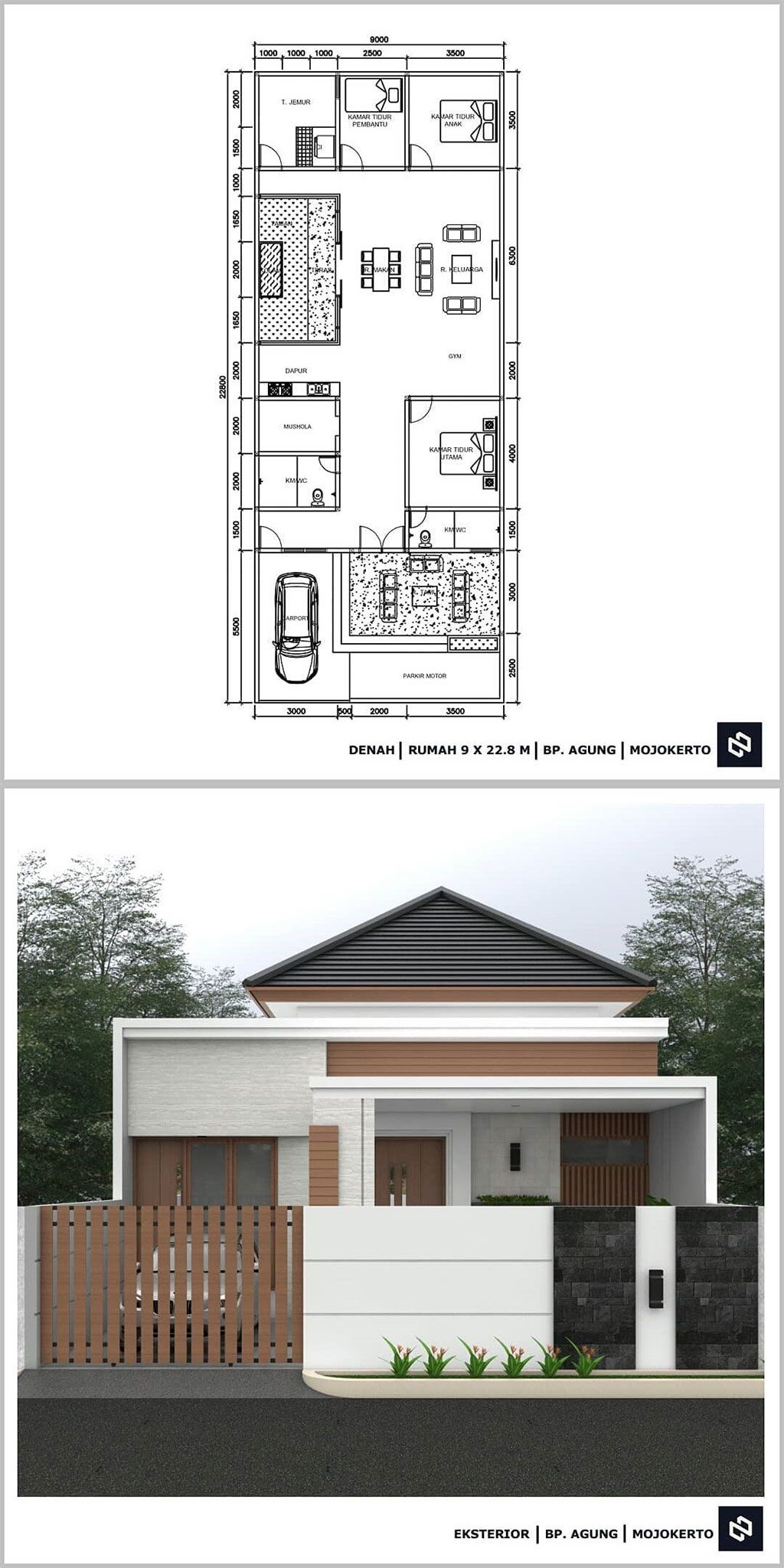 Detail Denah Rumah Tropis Nomer 21