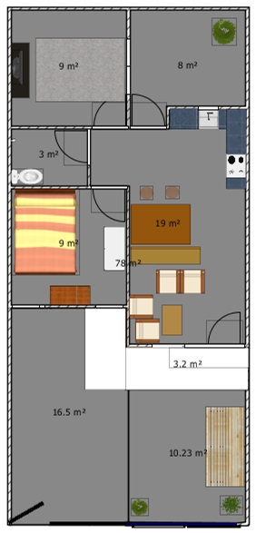 Detail Denah Rumah Type 42 Nomer 55