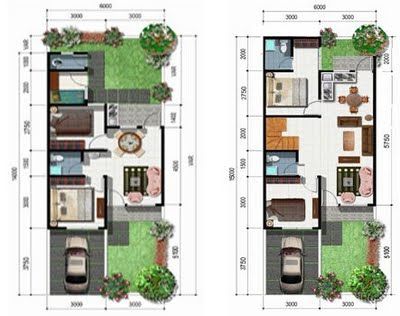 Detail Denah Rumah Type 50 Nomer 13