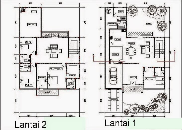 Detail Denah Rumah Type 60 Nomer 34