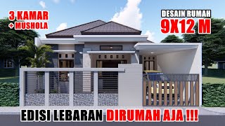 Detail Denah Rumah Ukuran 12x12 Kamar 3 Tambah Garasi Sama Warung Nomer 19