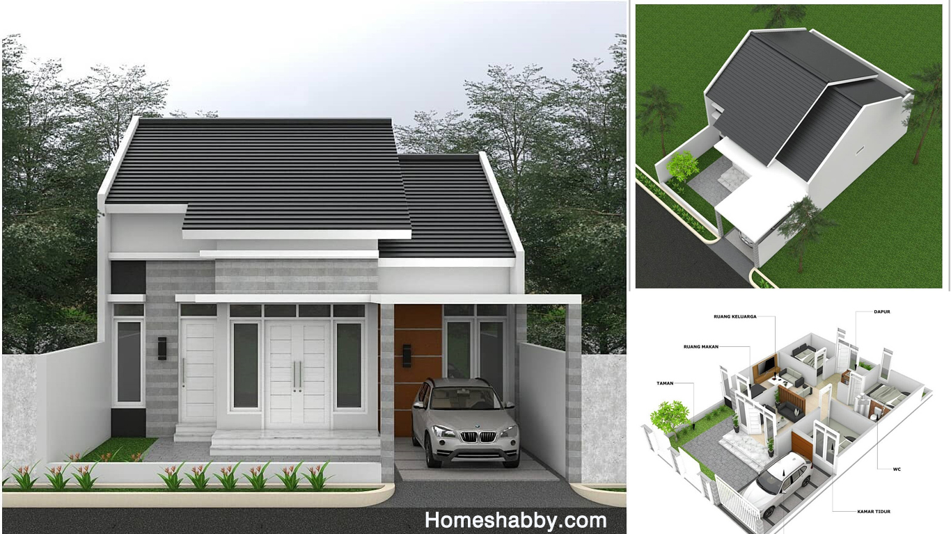 Detail Denah Rumah Ukuran 5x14 Nomer 7