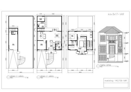 Detail Denah Split Level Nomer 14