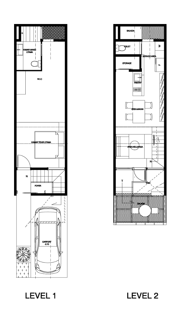 Detail Denah Split Level Nomer 20