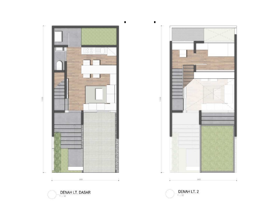 Detail Denah Split Level Nomer 34