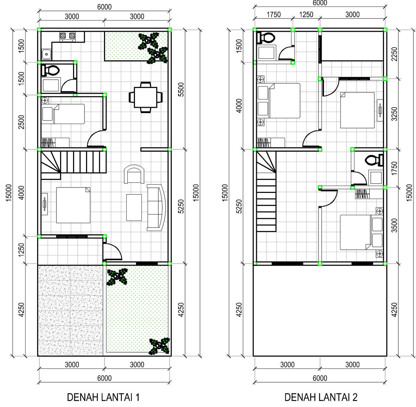 Denah Tangga Rumah 2 Lantai - KibrisPDR