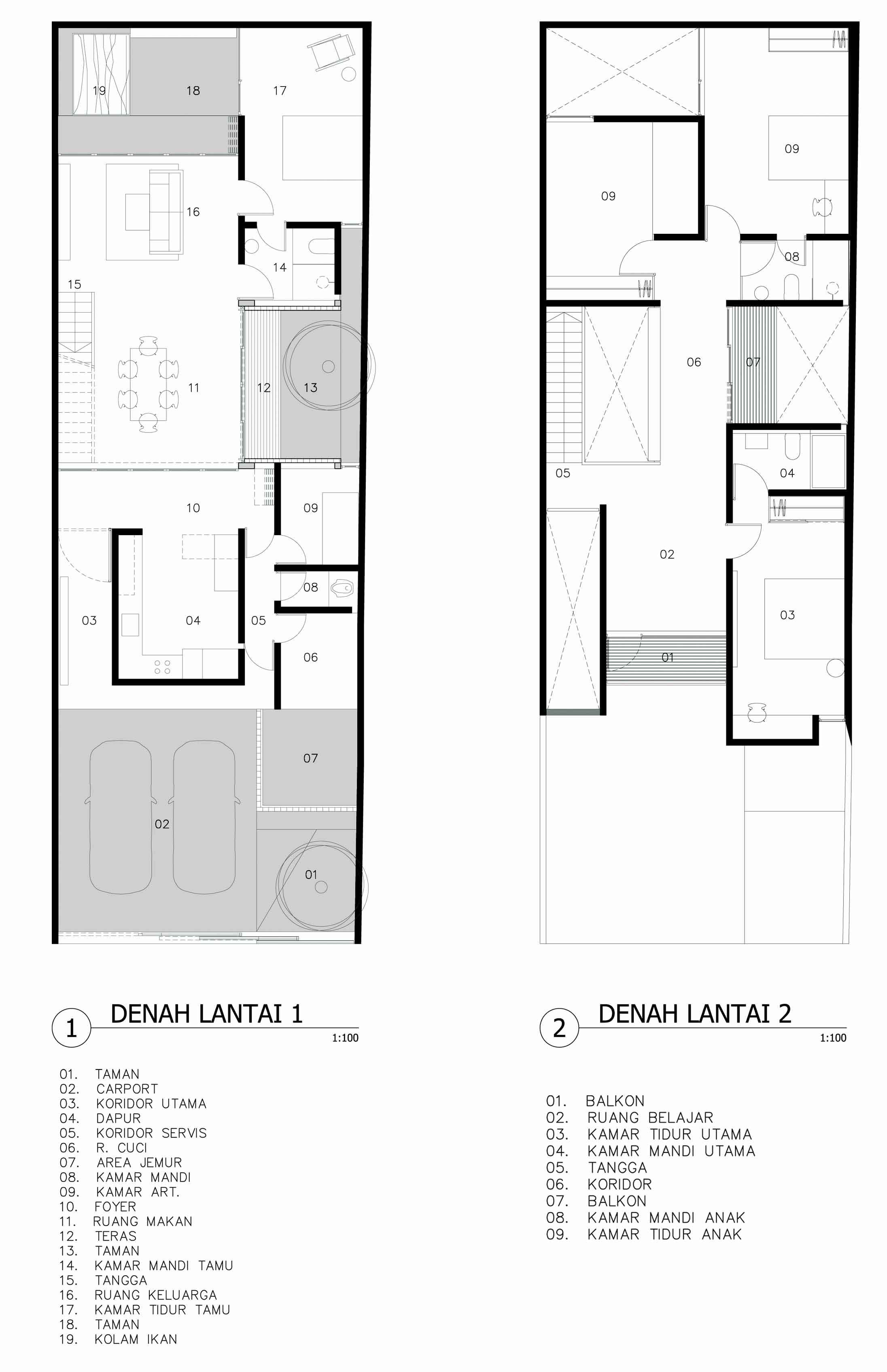 Detail Denah Tangga Rumah 2 Lantai Nomer 17