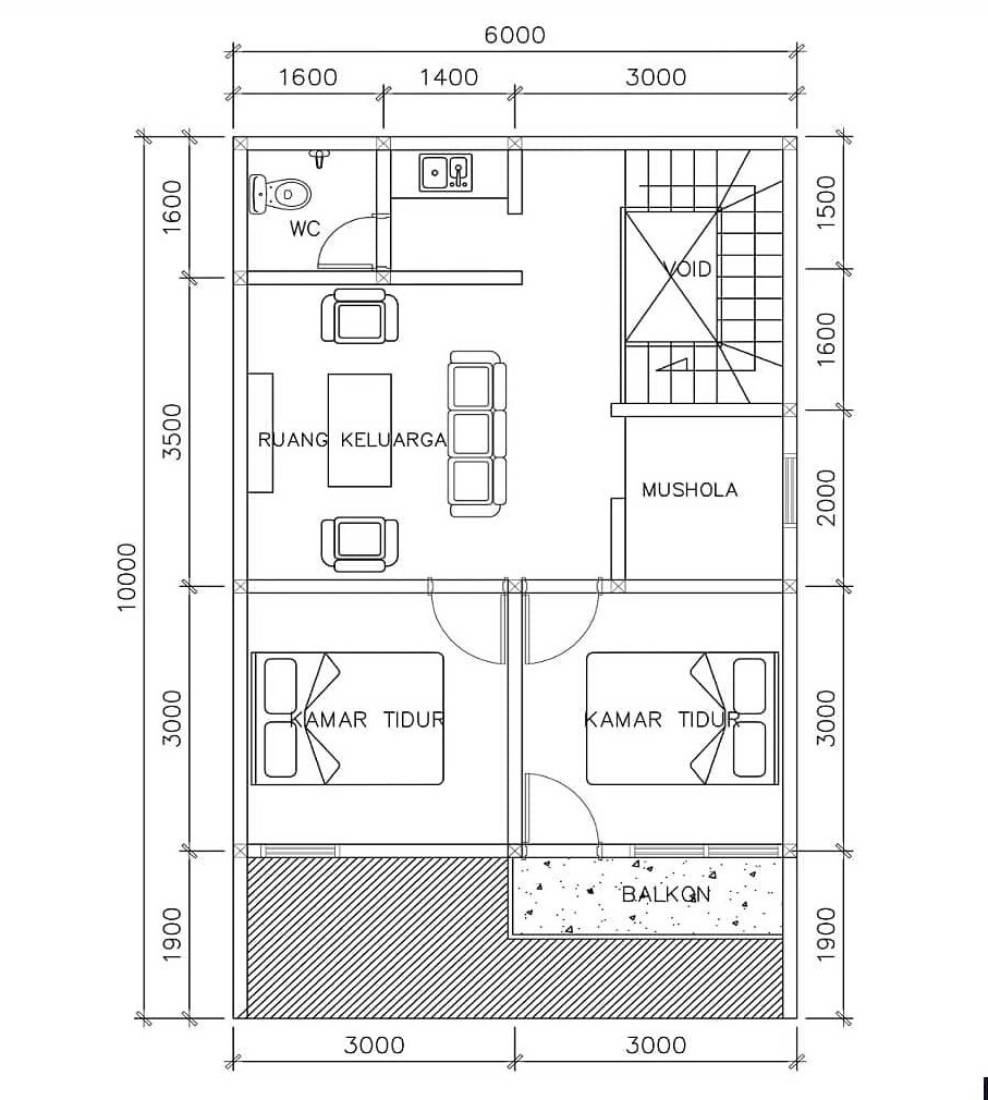 Detail Denah Tangga Rumah Nomer 30